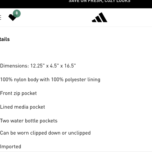 Adidas Backpack - Picture 6 of 6